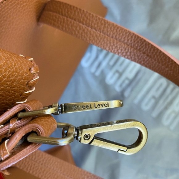 Street Level Tote Crossbody Bag (Cognac) - Picture 4 of 9